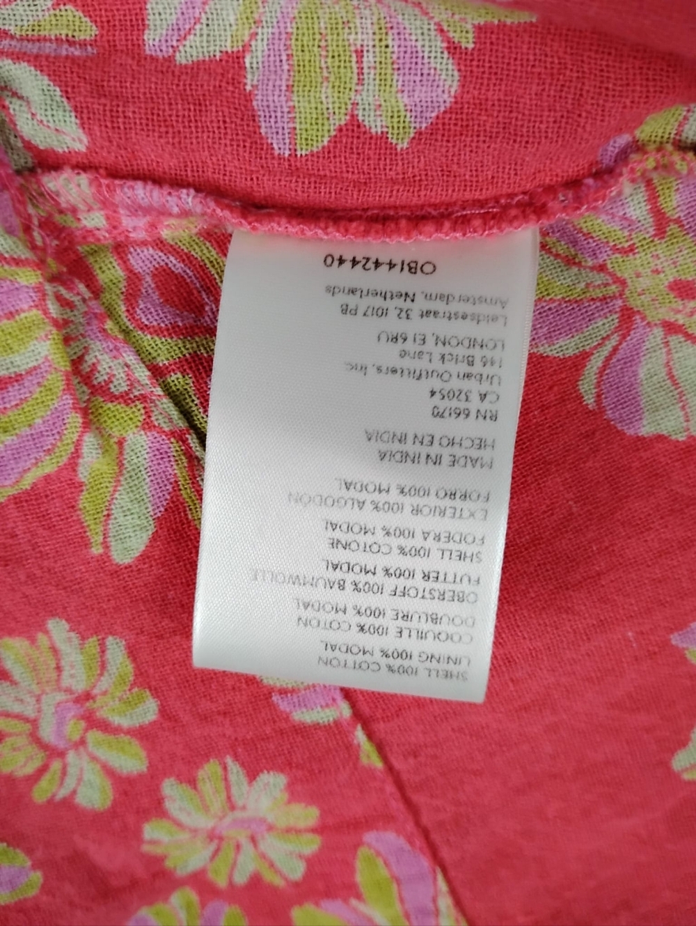 Free People Indigo Molly Tunic In Hollyhock Combo Size Large - Picture 5 of 6